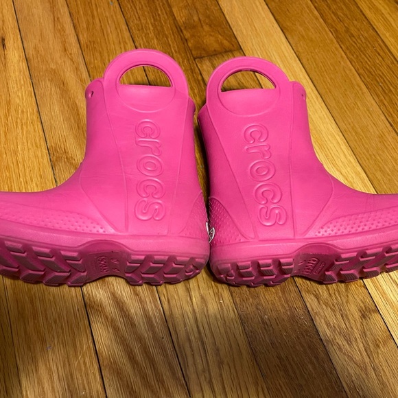 CROCS Shoes Crocs Rain Boots Toddler Girl Pink C Poshmark